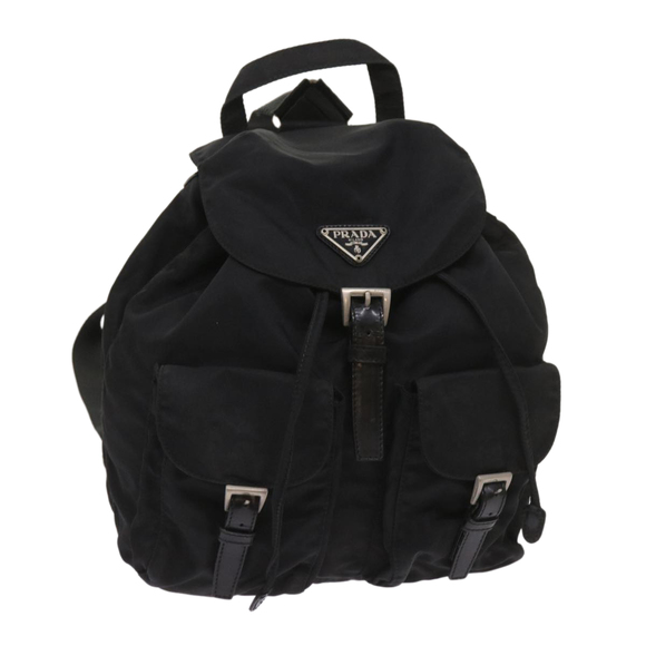 PRADA Backpack Nylon Black Auth ep2937 - Picture 1 of 16